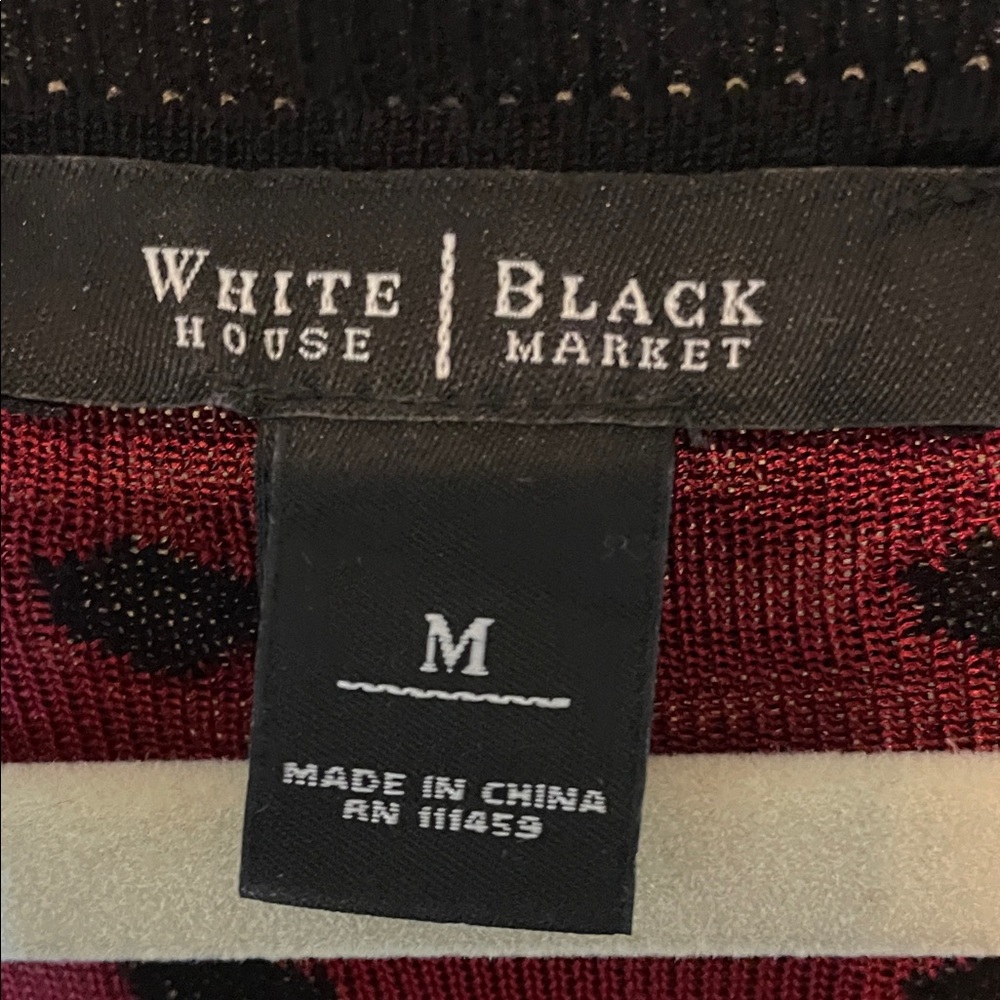 Tommy Bahama Black and Red Polka Dot Cardigan - Picture 2 of 4